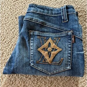Louis Vuitton vintage bootcut denim jeans